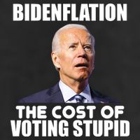 Bidenflation The Cost Of Voting Stupid Funny 7 Panel Mesh Trucker Snapback Hat