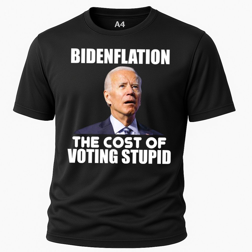 Bidenflation The Cost Of Voting Stupid Funny Cooling Performance Crew T-Shirt