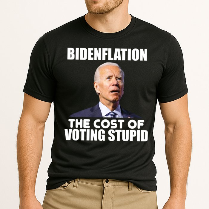 Bidenflation The Cost Of Voting Stupid Funny Cooling Performance Crew T-Shirt