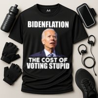 Bidenflation The Cost Of Voting Stupid Funny Cooling Performance Crew T-Shirt