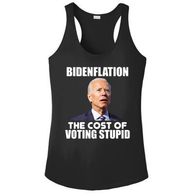 Bidenflation The Cost Of Voting Stupid Funny Ladies PosiCharge Competitor Racerback Tank