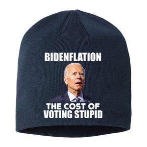 Bidenflation The Cost Of Voting Stupid Funny Sustainable Beanie