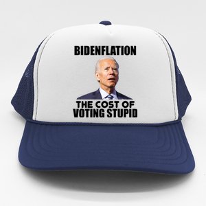 Bidenflation The Cost Of Voting Stupid Funny Trucker Hat