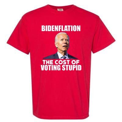 Bidenflation The Cost Of Voting Stupid Funny Garment-Dyed Heavyweight T-Shirt