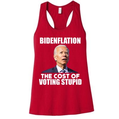 Bidenflation The Cost Of Voting Stupid Funny Womens Tank Top