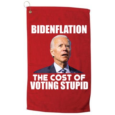 Bidenflation The Cost Of Voting Stupid Funny Golf Towel