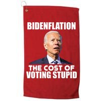 Bidenflation The Cost Of Voting Stupid Funny Golf Towel