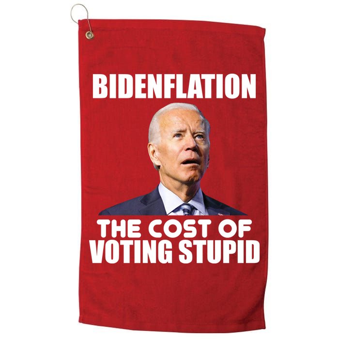 Bidenflation The Cost Of Voting Stupid Funny Golf Towel