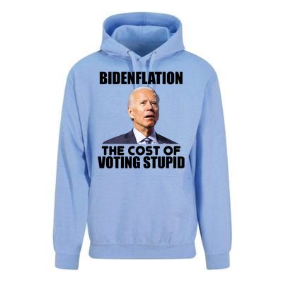 Bidenflation The Cost Of Voting Stupid Funny Unisex Surf Hoodie