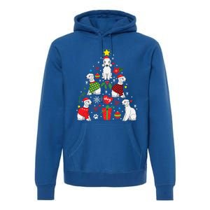 Bedlington Terrier Christmas Tree Funny Dog Mom Dad Gift Premium Hoodie