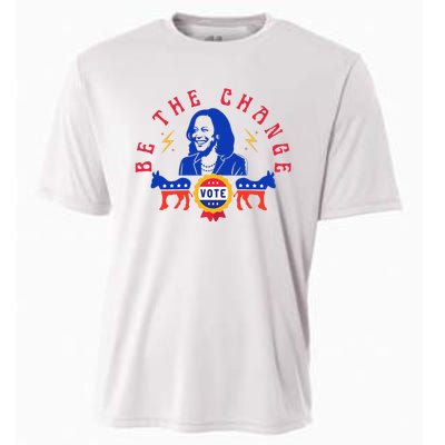 Be The Change Vote Kamala Harris 2024 Political Art Cooling Performance Crew T-Shirt