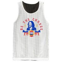 Be The Change Vote Kamala Harris 2024 Political Art Mesh Reversible Basketball Jersey Tank