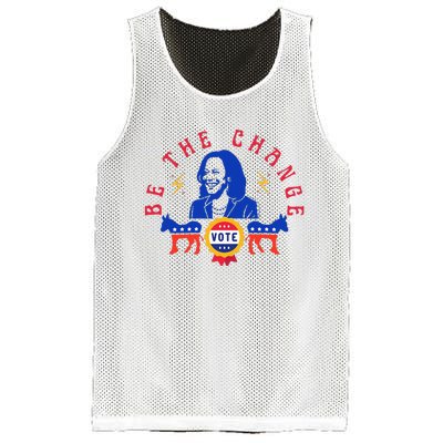 Be The Change Vote Kamala Harris 2024 Political Art Mesh Reversible Basketball Jersey Tank