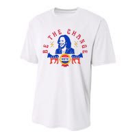 Be The Change Vote Kamala Harris 2024 Political Art Performance Sprint T-Shirt