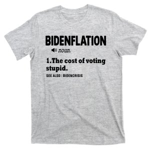 Bidenflation The Cost Of Voting Stupid T-Shirt