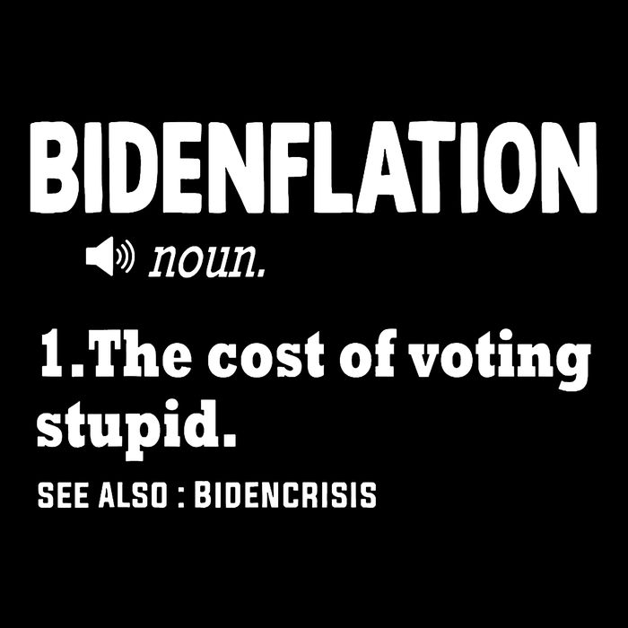 Bidenflation The Cost Of Voting Stupid 7-Panel Snapback Hat