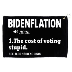 Bidenflation The Cost Of Voting Stupid Grommeted Golf Towel