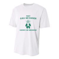 Bear They Call Me Ranch Cause I Be Dressing Youth Performance Sprint T-Shirt