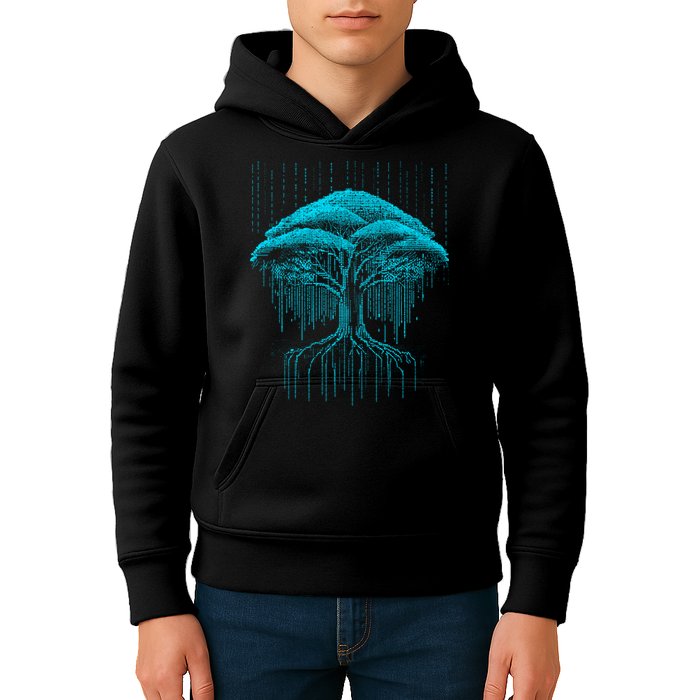 Binary Tree Coding Computer Programmer Kids Hoodie