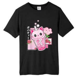 Boba Tea Cat Bubble Tea Kawaii Anime Japanese Girls Nager Tall Fusion ChromaSoft Performance T-Shirt