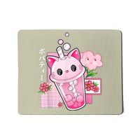 Boba Tea Cat Bubble Tea Kawaii Anime Japanese Girls Nager Mousepad