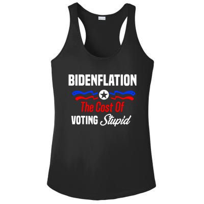 Bidenflation The Cost Of Voting Stupid Ladies PosiCharge Competitor Racerback Tank