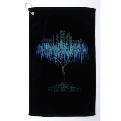 Binary Tree Coding Computer Programmer Meaningful Gift Platinum Collection Golf Towel