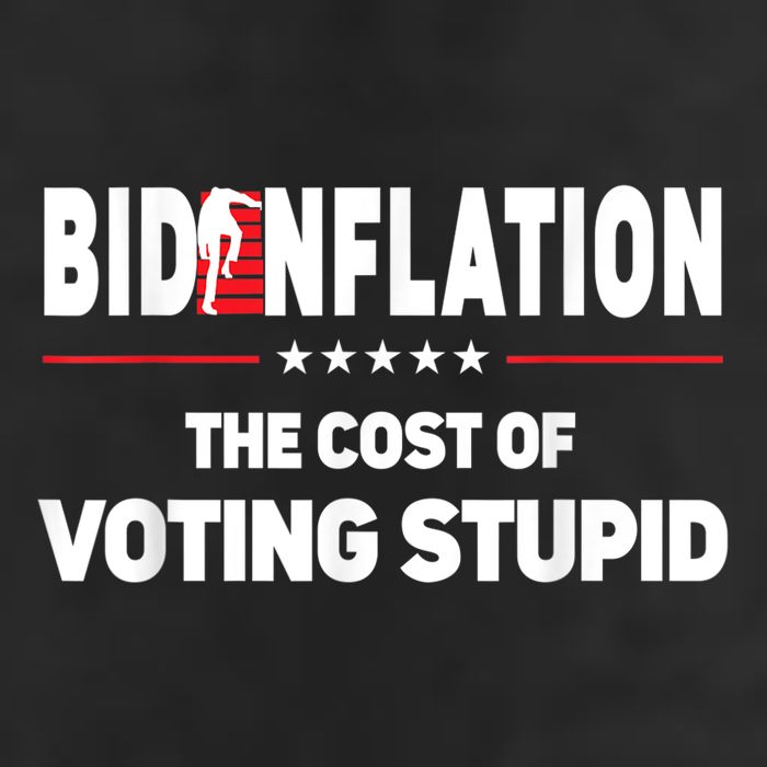 BidenFlation The Cost Of Voting Stupid Biden Flation 7 Panel Mesh Trucker Snapback Hat