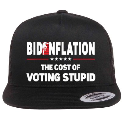 BidenFlation The Cost Of Voting Stupid Biden Flation Flatbill Hat
