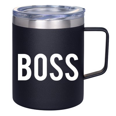 Boss T Cool New CEO Business Owner Money Gift Tee 12oz Stainless Steel Coffee Mug
