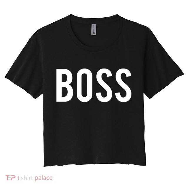 Boss T Cool New CEO Business Owner Money Gift Tee Crop Top