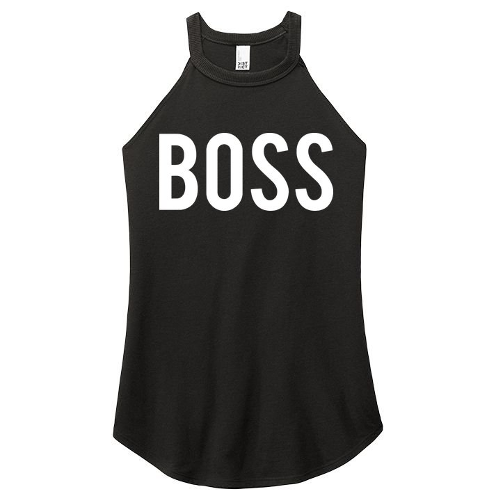 Boss T Cool New CEO Business Owner Money Gift Tee Women's Perfect Tri Rocker Tank