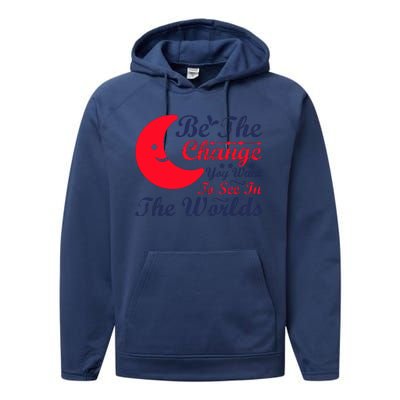 Be The Change You Want To See In The World Performance Fleece Hoodie