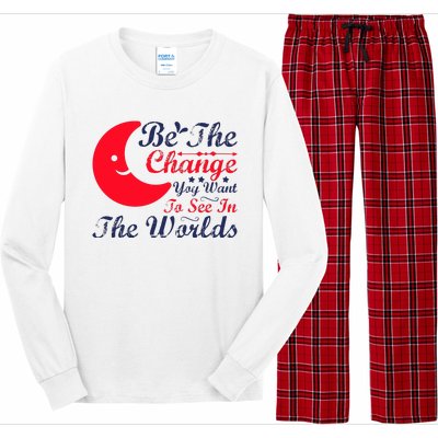 Be The Change You Want To See In The World Long Sleeve Pajama Set