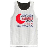 Be The Change You Want To See In The World Mesh Reversible Basketball Jersey Tank