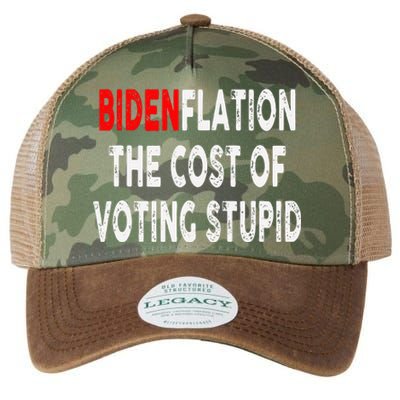 Bidenflation The Cost Of Voting Stupid Legacy Tie Dye Trucker Hat