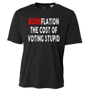 Bidenflation The Cost Of Voting Stupid Cooling Performance Crew T-Shirt