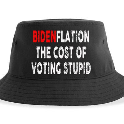 Bidenflation The Cost Of Voting Stupid Sustainable Bucket Hat