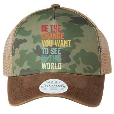 Be The Change You Want To See In The World Equality Legacy Tie Dye Trucker Hat