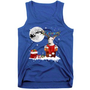 Bull Terrier Chimney Ugly Christmas Lights Xmas Pajamas Funny Gift Tank Top