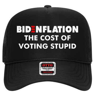 Bidenflation The Cost Of Voting Stupid Funny Biden flation Trucker Hat
