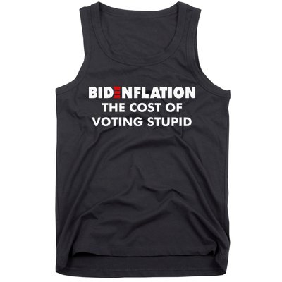 Bidenflation The Cost Of Voting Stupid Funny Biden flation Tank Top