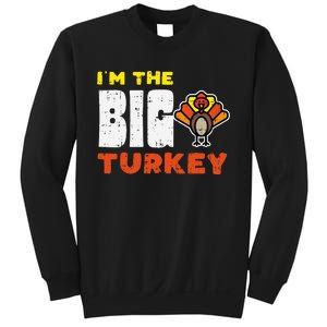 Big Turkey Cute Thanksgiving Matching Family Mom Dad Gift Sweatshirt