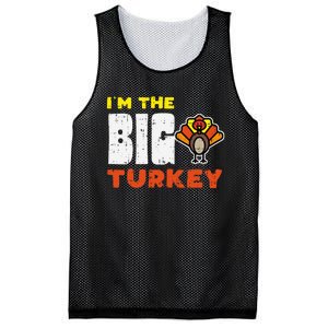 Big Turkey Cute Thanksgiving Matching Family Mom Dad Gift Mesh Reversible Basketball Jersey Tank