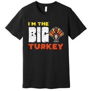 Big Turkey Cute Thanksgiving Matching Family Mom Dad Gift Premium T-Shirt