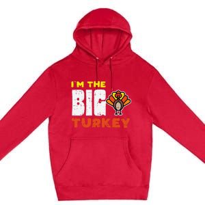 Big Turkey Cute Thanksgiving Matching Family Mom Dad Gift Premium Pullover Hoodie