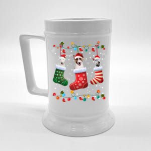 Bull Terrier Christmas Socks Funny Xmas Pajama Dog Lover Cute Gift Beer Stein