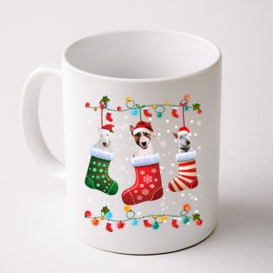 Bull Terrier Christmas Socks Funny Xmas Pajama Dog Lover Cute Gift Coffee Mug