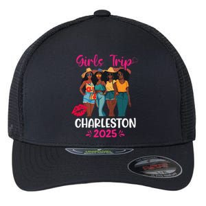 Black Trip Charleston 2025 Vacation Matching Flexfit Unipanel Trucker Cap