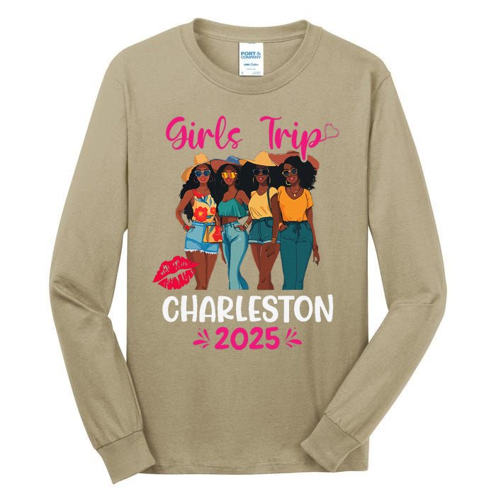 Black Trip Charleston 2025 Vacation Matching Tall Long Sleeve T-Shirt